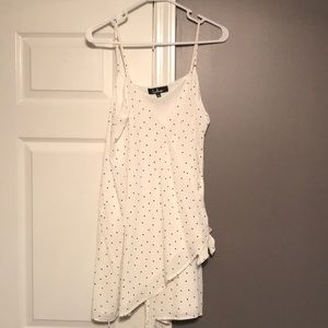Polkadot wrap around dress